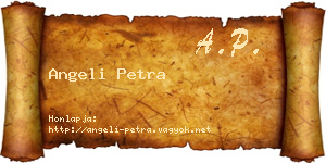 Angeli Petra névjegykártya